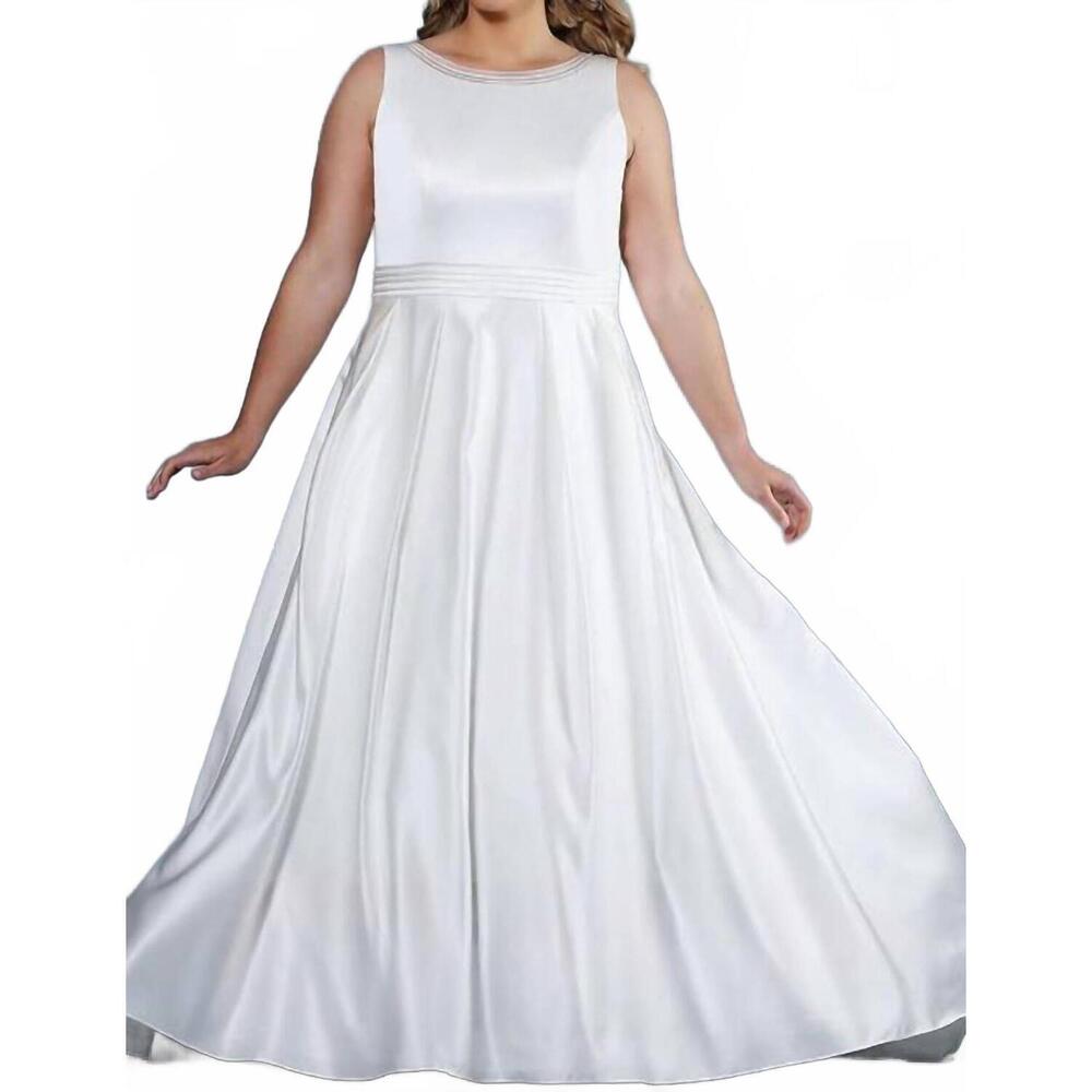 NEW SYDNEY'S CLOSET women's brecklyn wedding gown in ivory